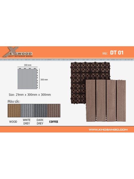 Vỉ Gỗ Nhựa Atwood VDT01-Đen Vỉ Gỗ Nhựa Atwood VDT01-Đen