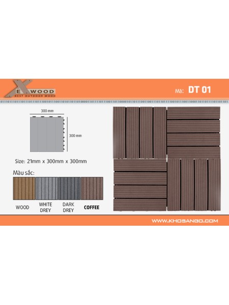 Vỉ Gỗ Nhựa Atwood VDT01-Đen Vỉ Gỗ Nhựa Atwood VDT01-Đen