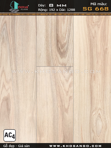 Sàn gỗ INOVAR SG668 Sàn gỗ INOVAR SG668
