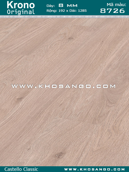 Sàn gỗ Krono Original 8726 Sàn gỗ Krono Original 8726