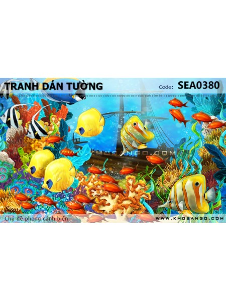 Tranh dán tường phong cảnh biển SEA380 Tranh dán tường phong cảnh biển SEA380