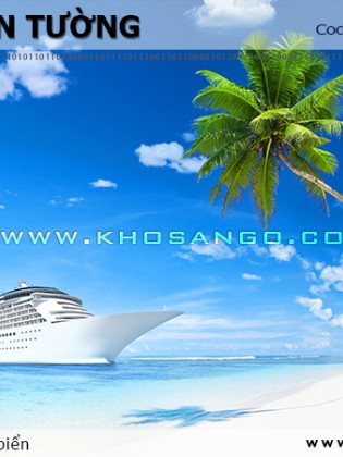 Tranh dán tường phong cảnh biển SEA046