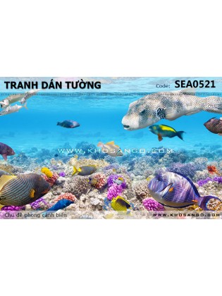 Tranh dán tường phong cảnh biển SEA521 Tranh dán tường phong cảnh biển SEA521