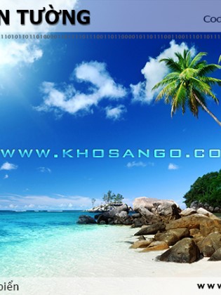 Tranh dán tường phong cảnh biển SEA056