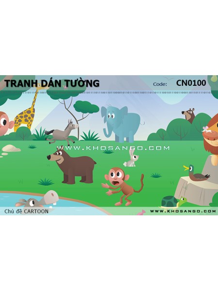 Tranh dán tường CARTOON CN0100 Tranh dán tường CARTOON CN0100