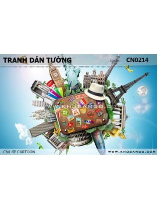 Tranh dán tường CARTOON CN0214 Tranh dán tường CARTOON CN0214
