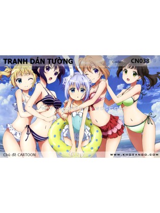 Tranh dán tường CARTOON CN038 Tranh dán tường CARTOON CN038