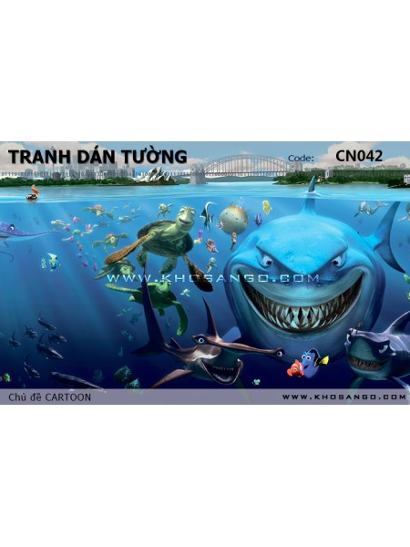 Tranh dán tường CARTOON CN042 Tranh dán tường CARTOON CN042