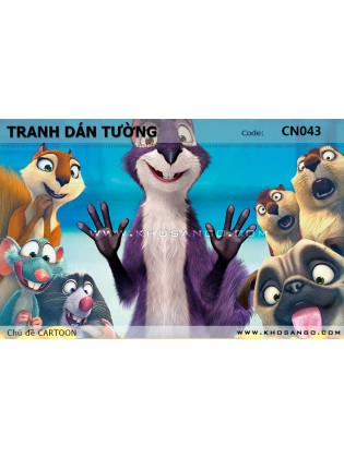 Tranh dán tường CARTOON CN043 Tranh dán tường CARTOON CN043