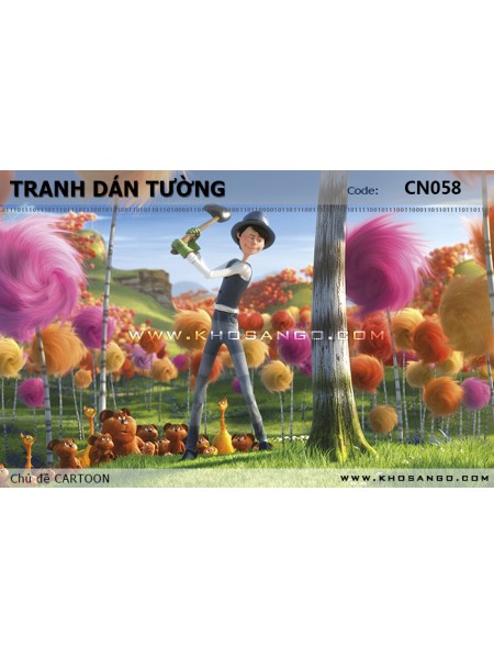 Tranh dán tường CARTOON CN058 Tranh dán tường CARTOON CN058