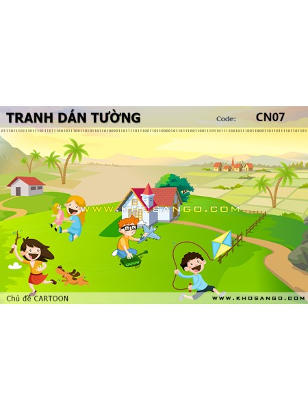 Tranh dán tường CARTOON CN07 Tranh dán tường CARTOON CN07