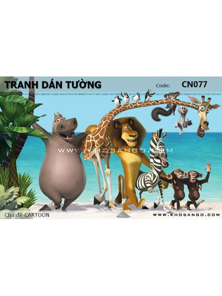 Tranh dán tường CARTOON CN077 Tranh dán tường CARTOON CN077