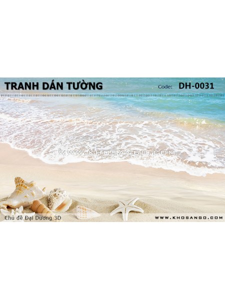 Tranh dán tường Đại Dương 3D DH-0031 Tranh dán tường Đại Dương 3D DH-0031