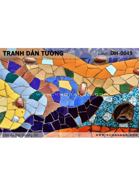 Tranh dán tường Đại Dương 3D DH-0049 Tranh dán tường Đại Dương 3D DH-0049