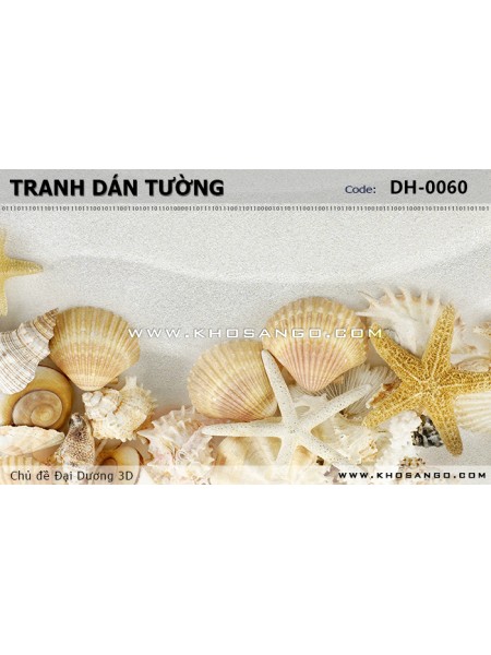 Tranh dán tường Đại Dương 3D DH-0060 Tranh dán tường Đại Dương 3D DH-0060