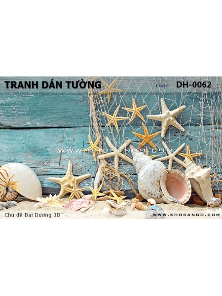 Tranh dán tường Đại Dương 3D DH-0062 Tranh dán tường Đại Dương 3D DH-0062