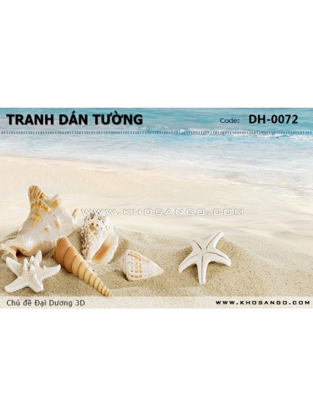 Tranh dán tường Đại Dương 3D DH-0072 Tranh dán tường Đại Dương 3D DH-0072