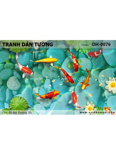 Tranh dán tường Đại Dương 3D DH-0076 Tranh dán tường Đại Dương 3D DH-0076