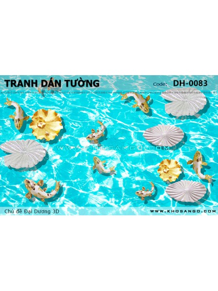Tranh dán tường Đại Dương 3D DH-0083 Tranh dán tường Đại Dương 3D DH-0083
