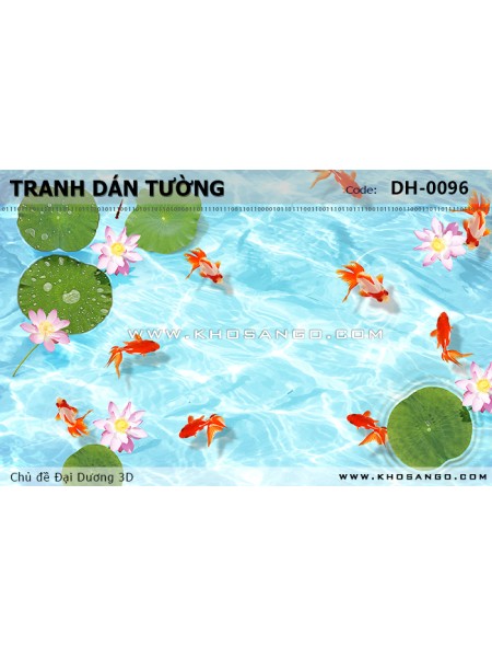 Tranh dán tường Đại Dương 3D DH-0096 Tranh dán tường Đại Dương 3D DH-0096
