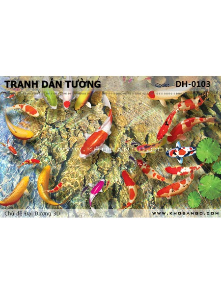 Tranh dán tường Đại Dương 3D DH-0103 Tranh dán tường Đại Dương 3D DH-0103