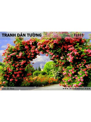 Tranh dán tường Hoa FL035 Tranh dán tường Hoa FL035
