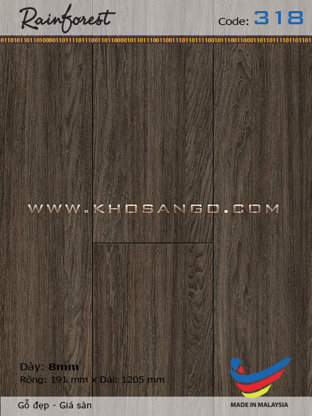 Sàn gỗ RainForest 318 Sàn gỗ RainForest 318