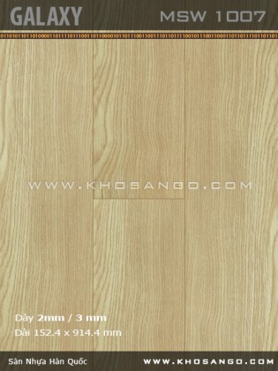 Sàn nhựa Galaxy MSW1007 Sàn nhựa Galaxy MSW1007
