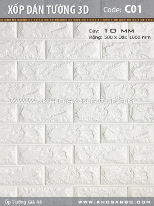 Xốp dán tường 3D C01