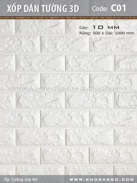 Xốp dán tường 3D C01