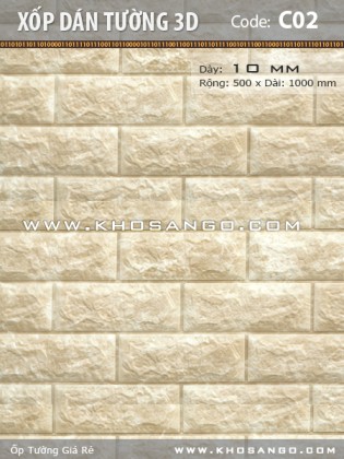 Xốp dán tường 3D C02