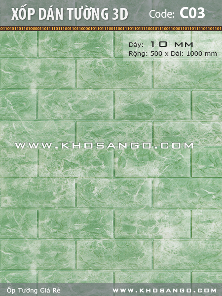 Xốp dán tường 3D C03 Xốp dán tường 3D C03