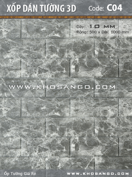 Xốp dán tường 3D C04 Xốp dán tường 3D C04