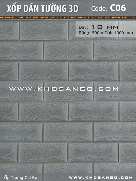 Xốp dán tường 3D C06 Xốp dán tường 3D C06