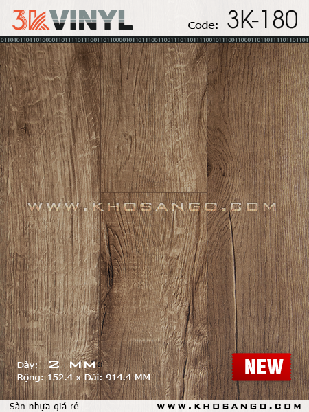 Sàn nhựa 3K Vinyl K180 Sàn nhựa 3K Vinyl K180