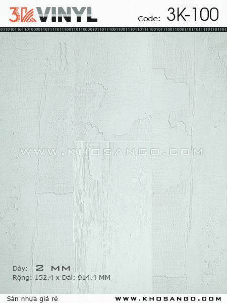 Sàn nhựa 3K Vinyl K100 Sàn nhựa 3K Vinyl K100