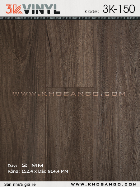 Sàn nhựa 3K Vinyl K150 Sàn nhựa 3K Vinyl K150