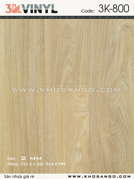 Sàn nhựa 3K Vinyl K800 Sàn nhựa 3K Vinyl K800