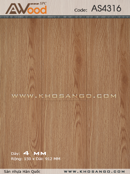 Sàn nhựa hèm khóa AS4316