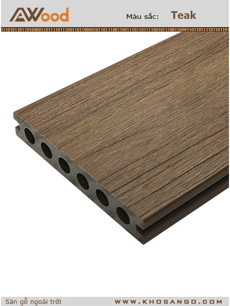 Sàn gỗ AWood AU140x23 Teak B