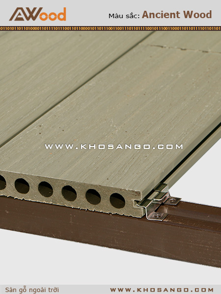Sàn gỗ AWood AU140x23 Teak M