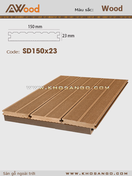 Sàn gỗ AWood SD150x23 Wood Sàn gỗ AWood SD150x23 Wood