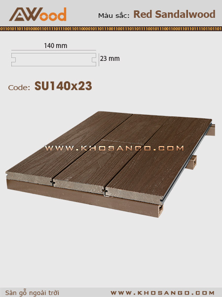 Sàn gỗ AWood SU140x23 Sandalwood