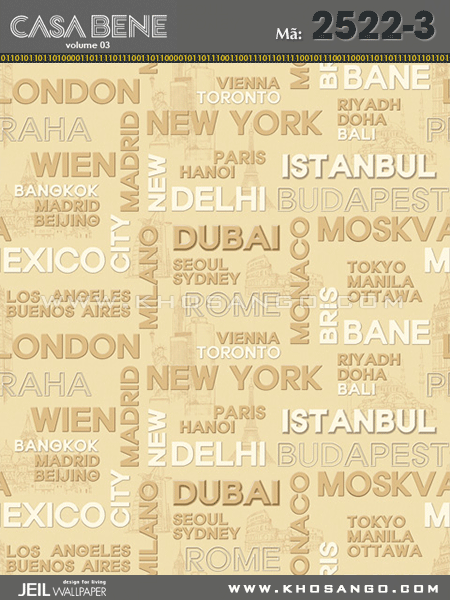 Giấy dán tường Casa Bene 2522-3 Giấy dán tường Casa Bene 2522-3