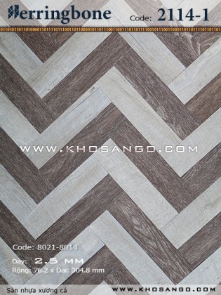 Sàn nhựa xương cá 2114-1 Sàn nhựa xương cá 2114-1
