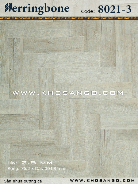 Sàn nhựa xương cá 8021-3 Sàn nhựa xương cá 8021-3