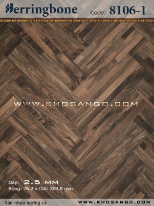 Sàn nhựa xương cá 8106-1 Sàn nhựa xương cá 8106-1