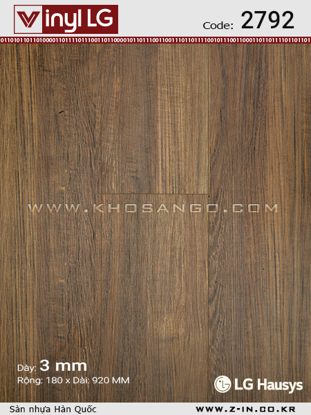 Sàn nhựa Vinyl LG 2792 Sàn nhựa Vinyl LG 2792
