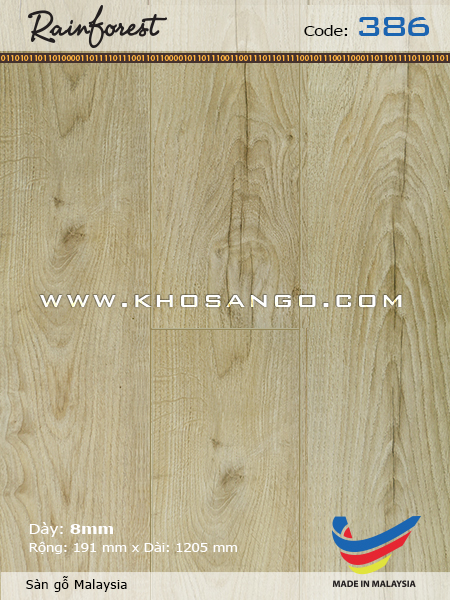 Sàn gỗ RainForest 386 Sàn gỗ RainForest 386
