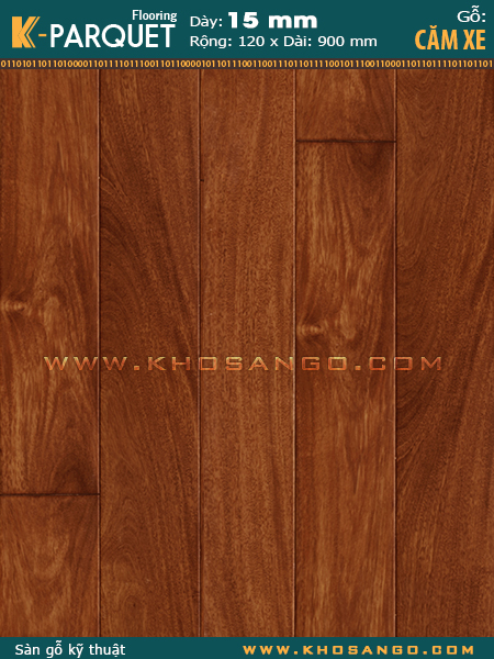 Sàn gỗ căm xe Engineered 15x120x900 Sàn gỗ căm xe Engineered 15x120x900
